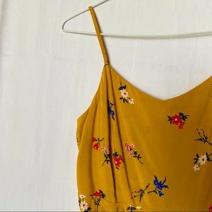 NWT Old Navy Mustard Floral Dress - Size S